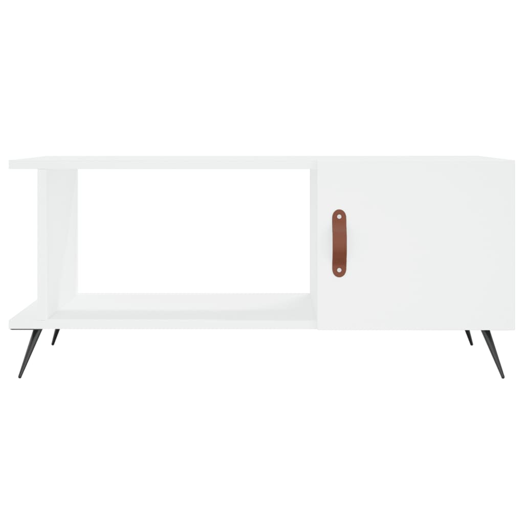 Tavolino da Salotto Bianco 90x50x40 cm in Legno Multistrato - homemem39