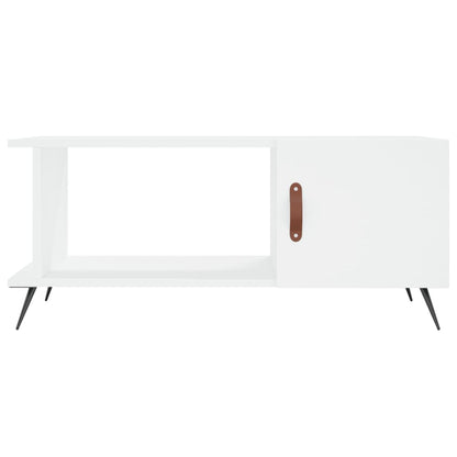 Tavolino da Salotto Bianco 90x50x40 cm in Legno Multistrato - homemem39