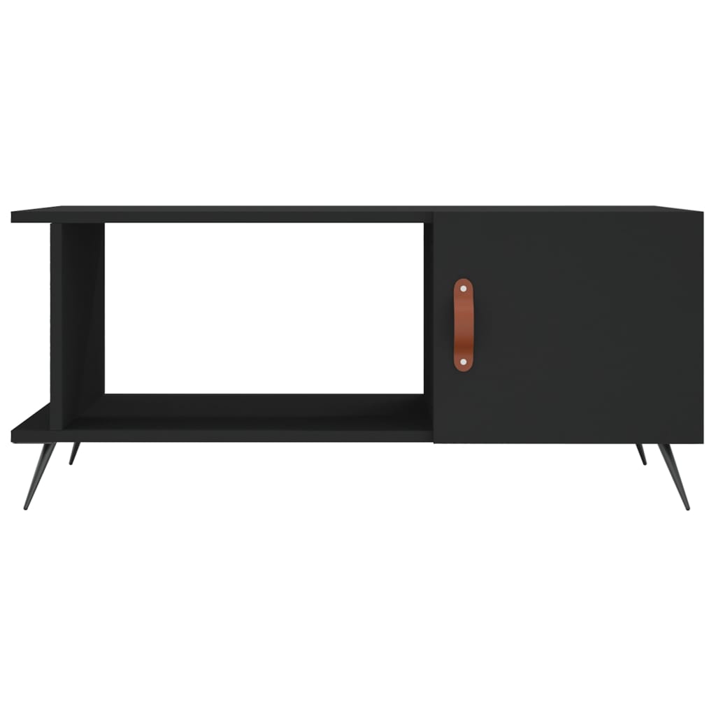 Tavolino da Salotto Nero 90x50x40 cm in Legno Multistrato - homemem39