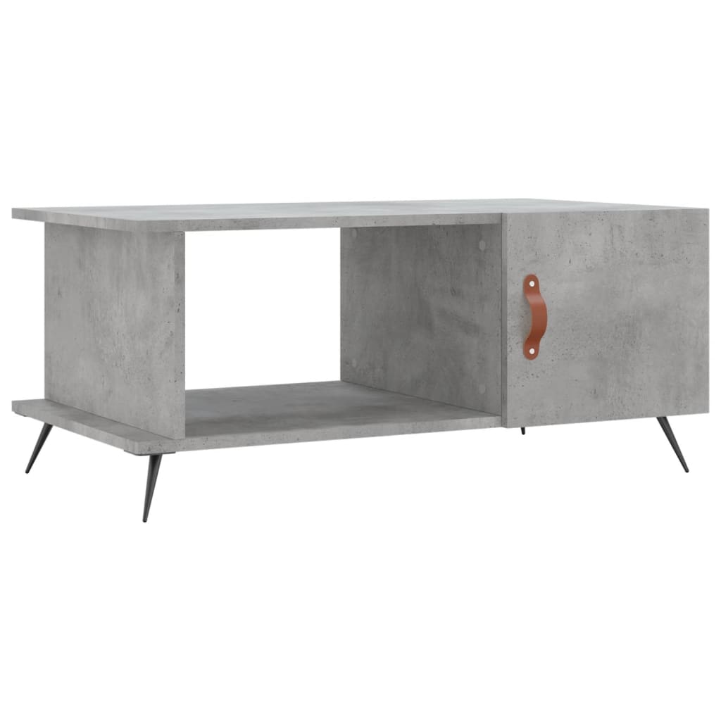 Tavolino da Salotto Grigio Cemento 90x50x40cm Legno Multistrato - homemem39