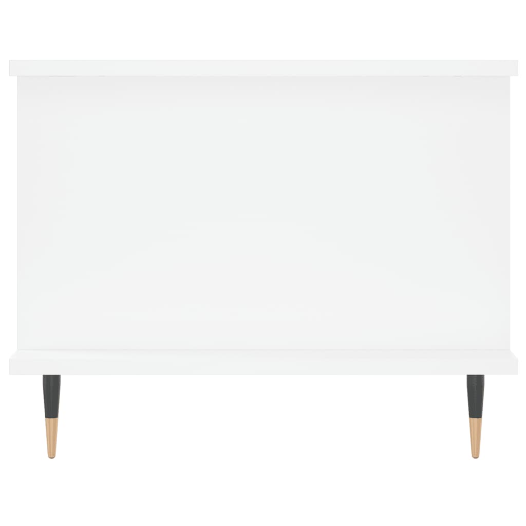 Tavolino da Salotto Bianco 90x50x40 cm in Legno Multistrato - homemem39