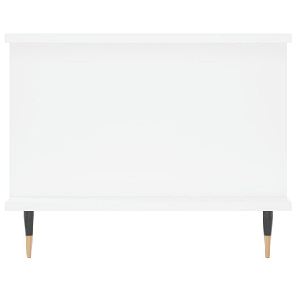 Tavolino da Salotto Bianco 90x50x40 cm in Legno Multistrato - homemem39