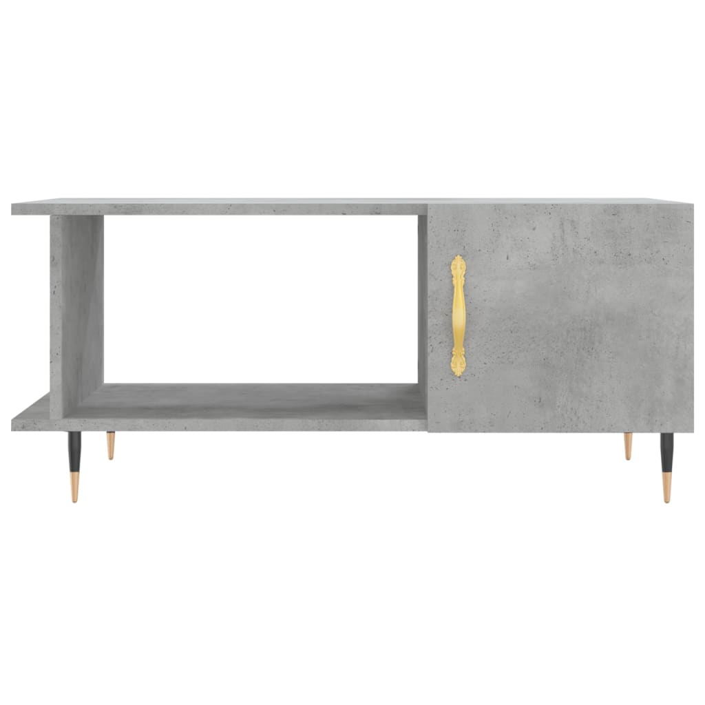 Tavolino da Salotto Grigio Cemento 90x50x40cm Legno Multistrato - homemem39