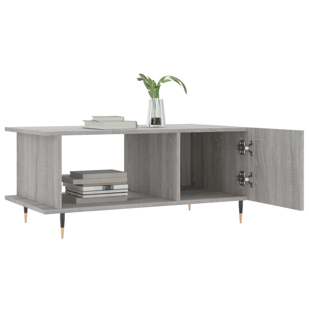 Tavolino da Salotto Grigio Sonoma 90x50x40 cm Legno Multistrato - homemem39