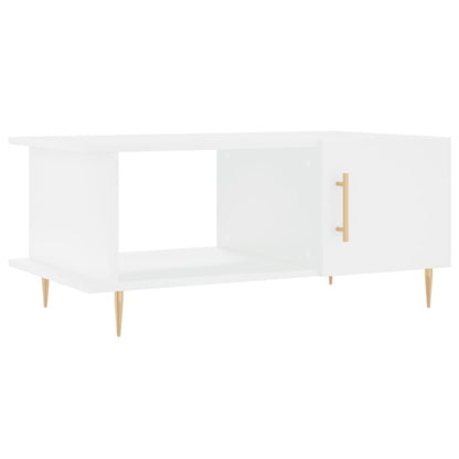 Tavolino da Salotto Bianco 90x50x40 cm in Legno Multistrato - homemem39