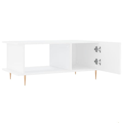 Tavolino da Salotto Bianco 90x50x40 cm in Legno Multistrato - homemem39