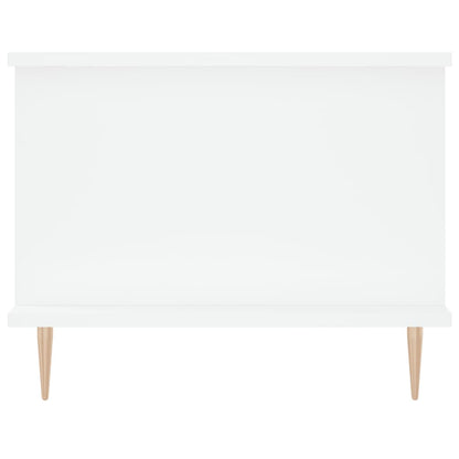 Tavolino da Salotto Bianco 90x50x40 cm in Legno Multistrato - homemem39