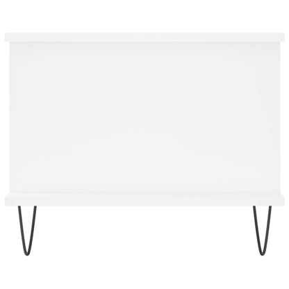 Tavolino da Salotto Bianco 90x50x40 cm in Legno Multistrato - homemem39