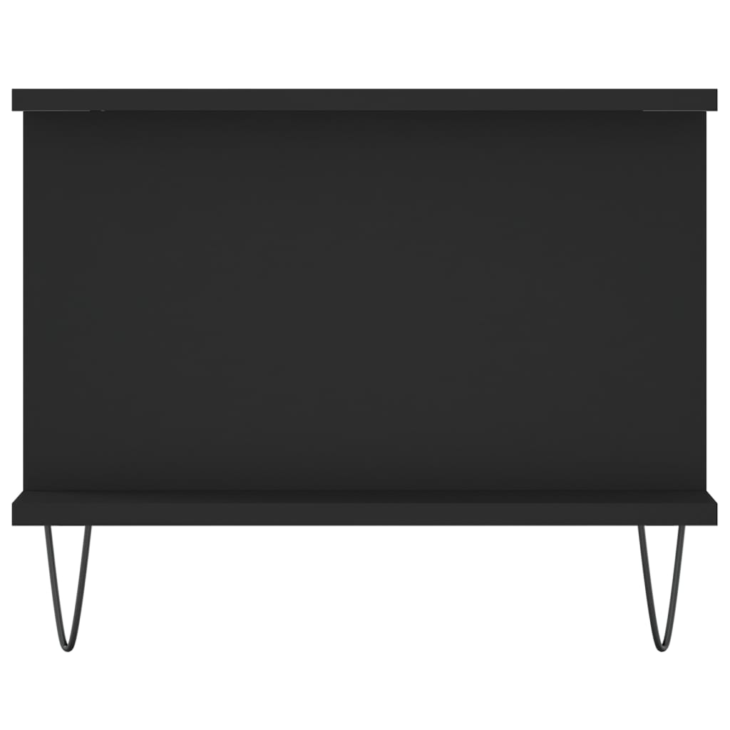 Tavolino da Salotto Nero 90x50x40 cm in Legno Multistrato - homemem39