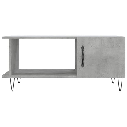 Tavolino da Salotto Grigio Cemento 90x50x40cm Legno Multistrato - homemem39