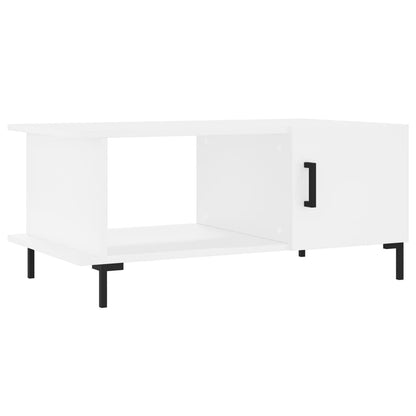 Tavolino da Salotto Bianco 90x50x40 cm in Legno Multistrato - homemem39