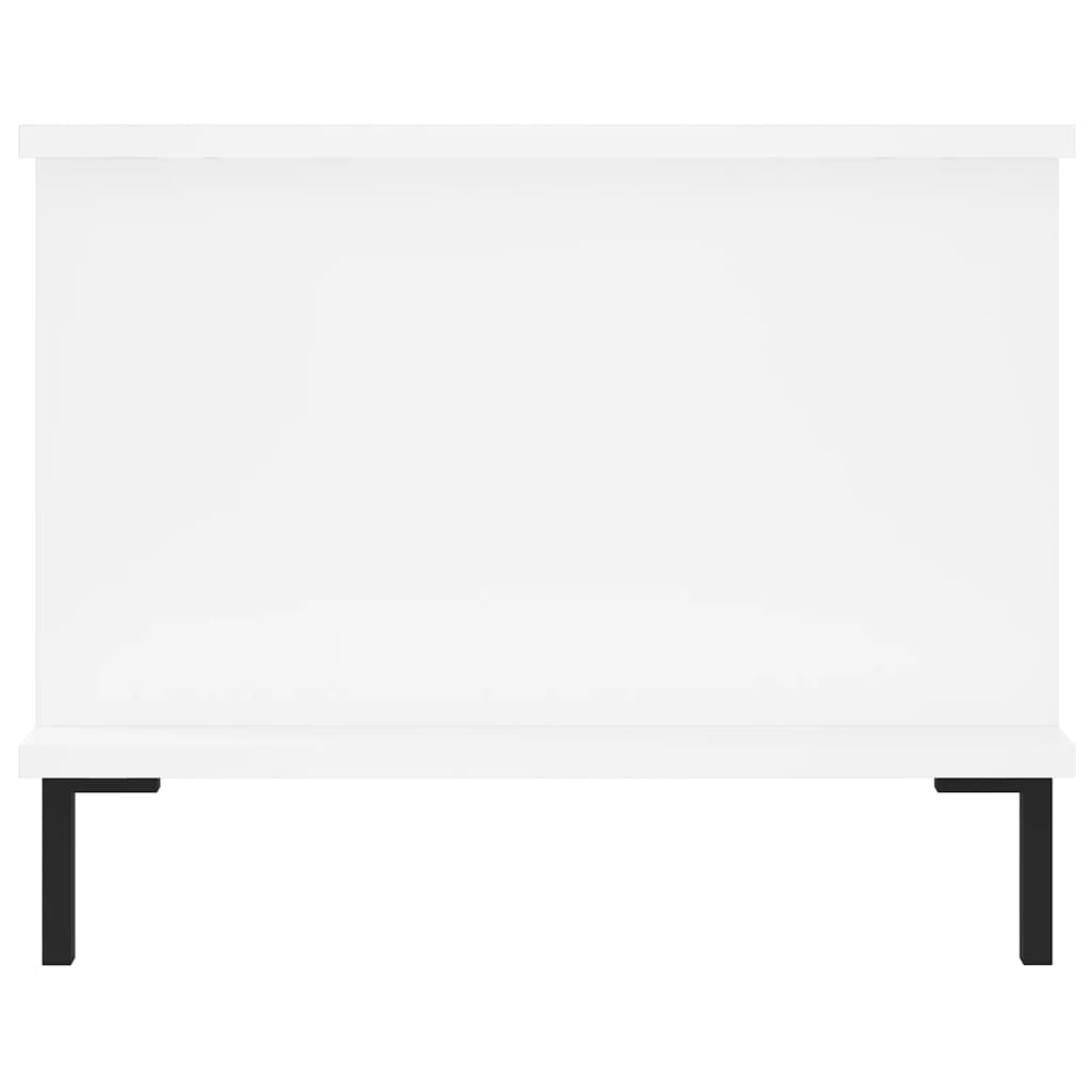 Tavolino da Salotto Bianco 90x50x40 cm in Legno Multistrato - homemem39