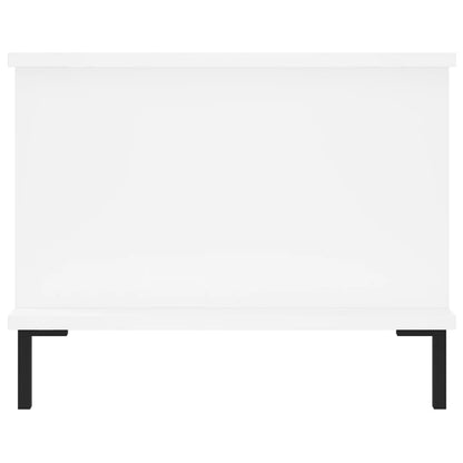 Tavolino da Salotto Bianco 90x50x40 cm in Legno Multistrato - homemem39