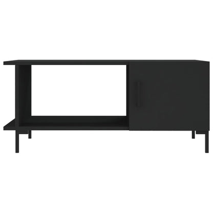 Tavolino da Salotto Nero 90x50x40 cm in Legno Multistrato - homemem39