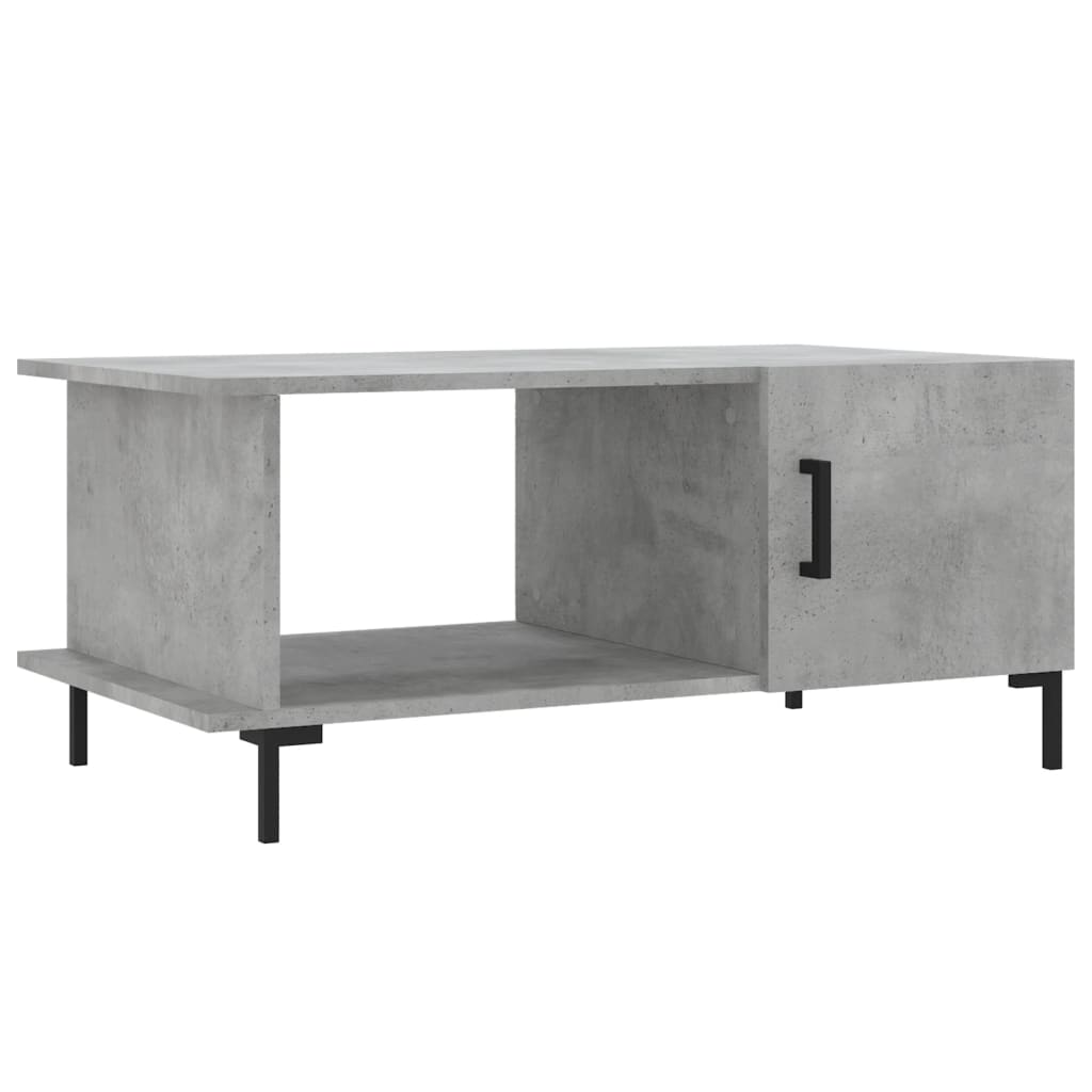 Tavolino da Salotto Grigio Cemento 90x50x40cm Legno Multistrato - homemem39