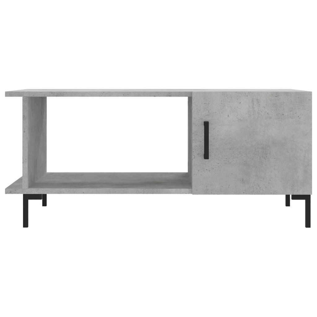 Tavolino da Salotto Grigio Cemento 90x50x40cm Legno Multistrato - homemem39