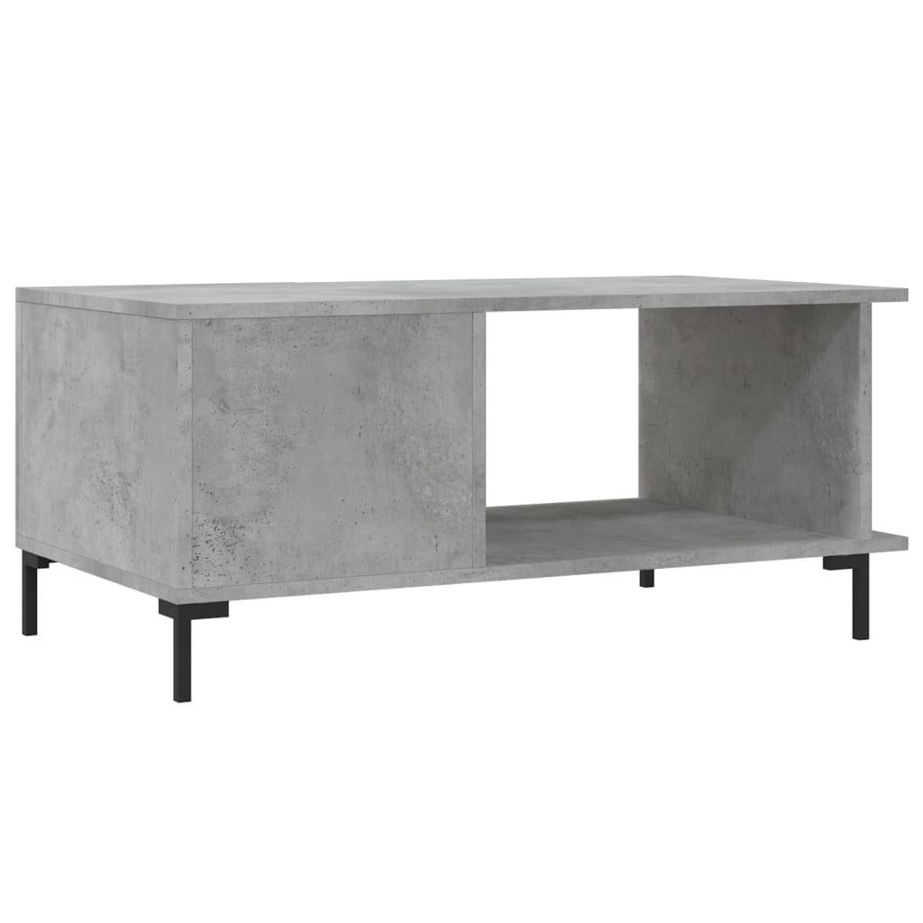 Tavolino da Salotto Grigio Cemento 90x50x40cm Legno Multistrato - homemem39