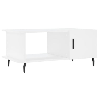 Tavolino da Salotto Bianco 90x50x40 cm in Legno Multistrato - homemem39