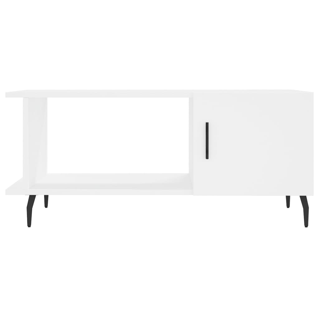 Tavolino da Salotto Bianco 90x50x40 cm in Legno Multistrato - homemem39