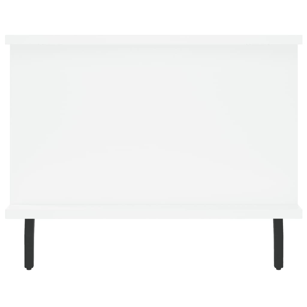 Tavolino da Salotto Bianco 90x50x40 cm in Legno Multistrato - homemem39