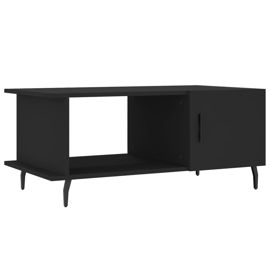 Tavolino da Salotto Nero 90x50x40 cm in Legno Multistrato - homemem39