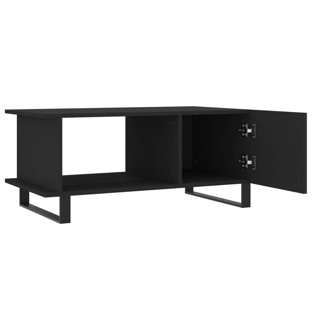 Tavolino da Salotto Nero 90x50x40 cm in Legno Multistrato - homemem39