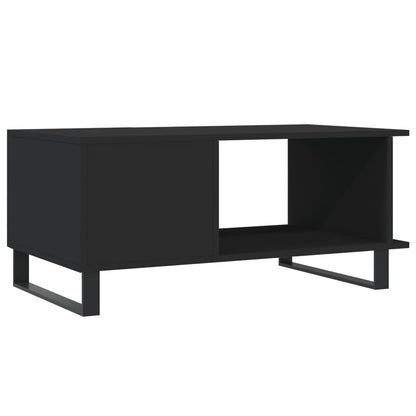 Tavolino da Salotto Nero 90x50x40 cm in Legno Multistrato - homemem39