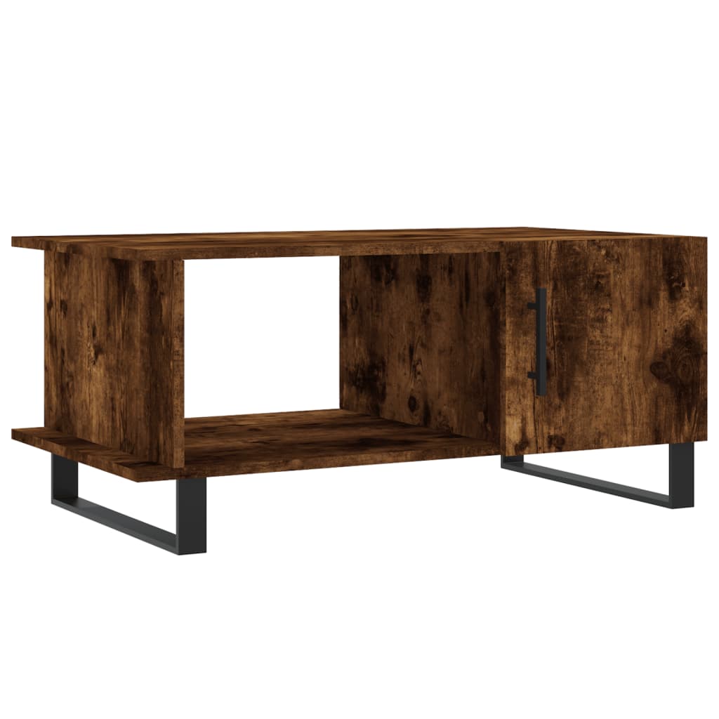 Tavolino da Salotto Rovere Fumo 90x50x40cm in Legno Multistrato - homemem39