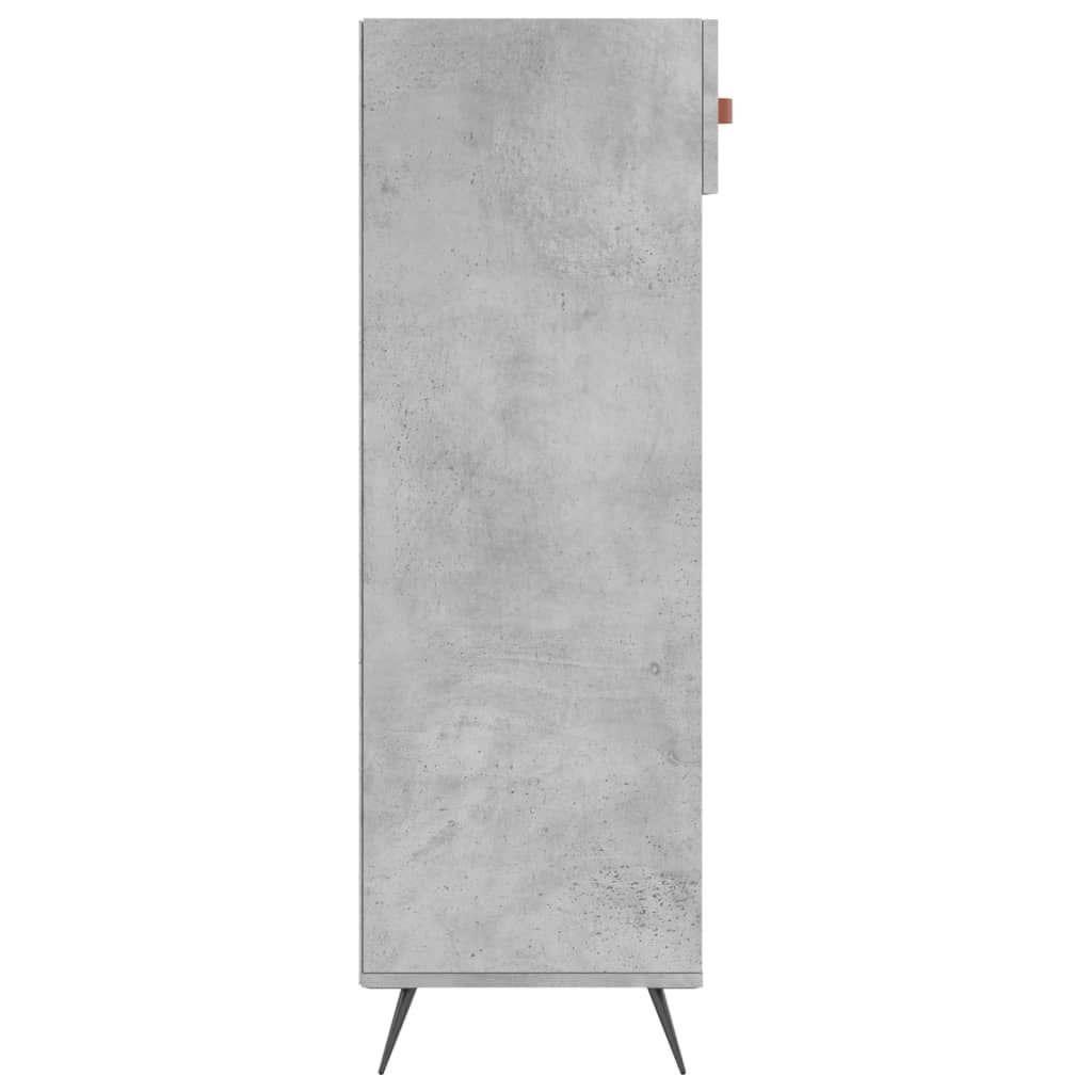 Scarpiera Grigio Cemento 60x35x105 cm in Legno Multistrato - homemem39