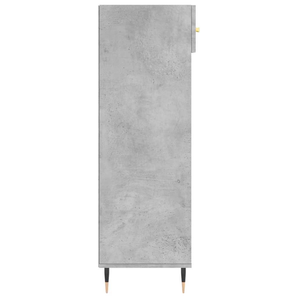 Scarpiera Grigio Cemento 60x35x105 cm in Legno Multistrato - homemem39