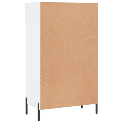 Scarpiera Bianco Lucido 60x35x105 cm in Legno Multistrato - homemem39