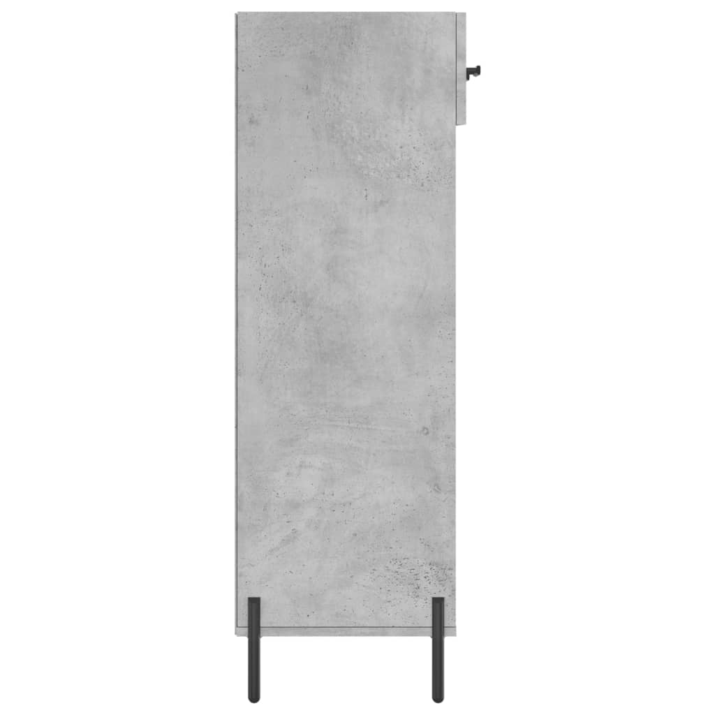 Scarpiera Grigio Cemento 60x35x105 cm in Legno Multistrato - homemem39