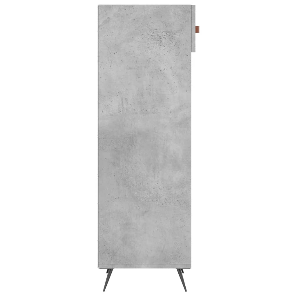 Scarpiera Grigio Cemento 30x35x105 cm in Legno Multistrato - homemem39