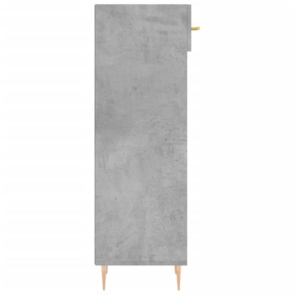 Scarpiera Grigio Cemento 30x35x105 cm in Legno Multistrato - homemem39