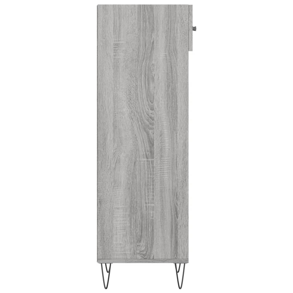 Scarpiera Grigio Sonoma 30x35x105 cm in Legno Multistrato - homemem39