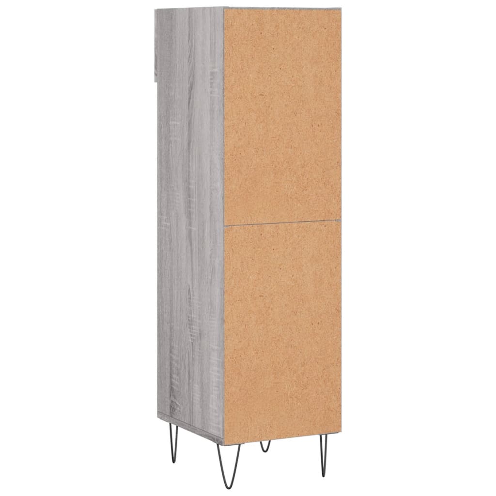 Scarpiera Grigio Sonoma 30x35x105 cm in Legno Multistrato - homemem39