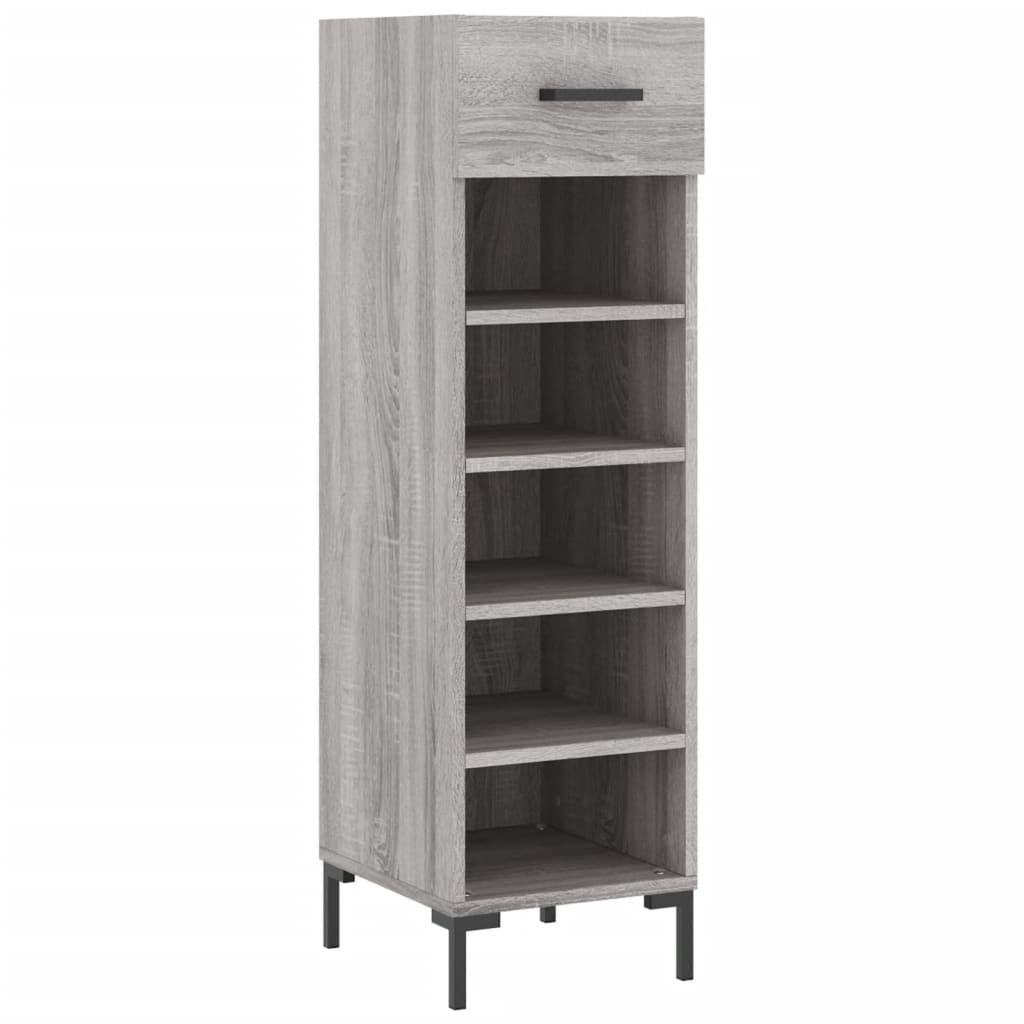 Scarpiera Grigio Sonoma 30x35x105 cm in Legno Multistrato - homemem39