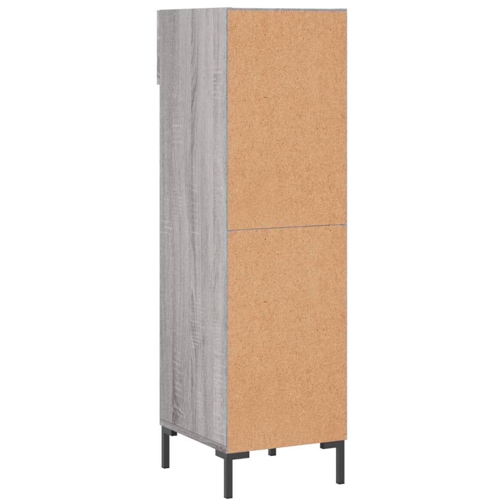 Scarpiera Grigio Sonoma 30x35x105 cm in Legno Multistrato - homemem39