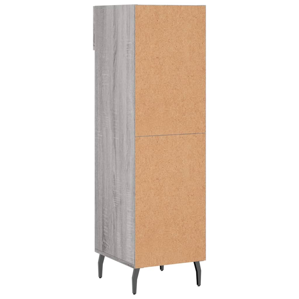 Scarpiera Grigio Sonoma 30x35x105 cm in Legno Multistrato - homemem39