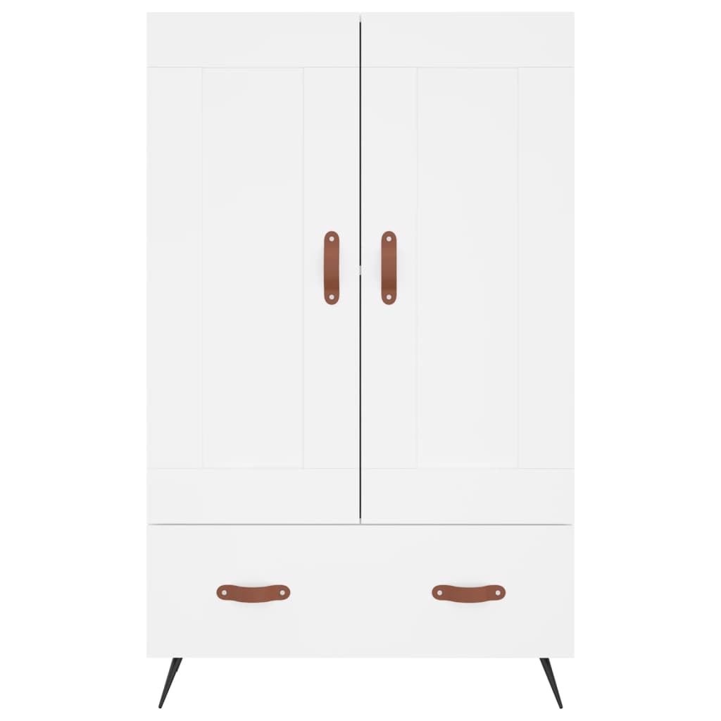 Credenza Bianca 69,5x31x115 cm in Legno Multistrato - homemem39