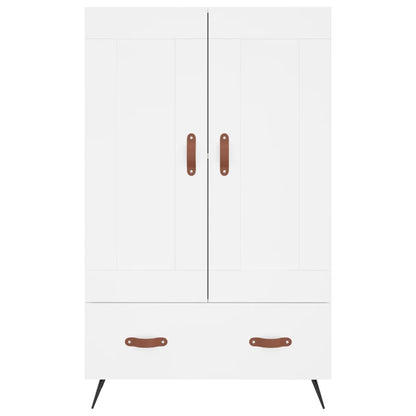 Credenza Bianca 69,5x31x115 cm in Legno Multistrato - homemem39