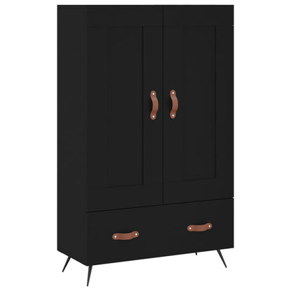 Credenza Nera 69,5x31x115 cm in Legno Multistrato - homemem39