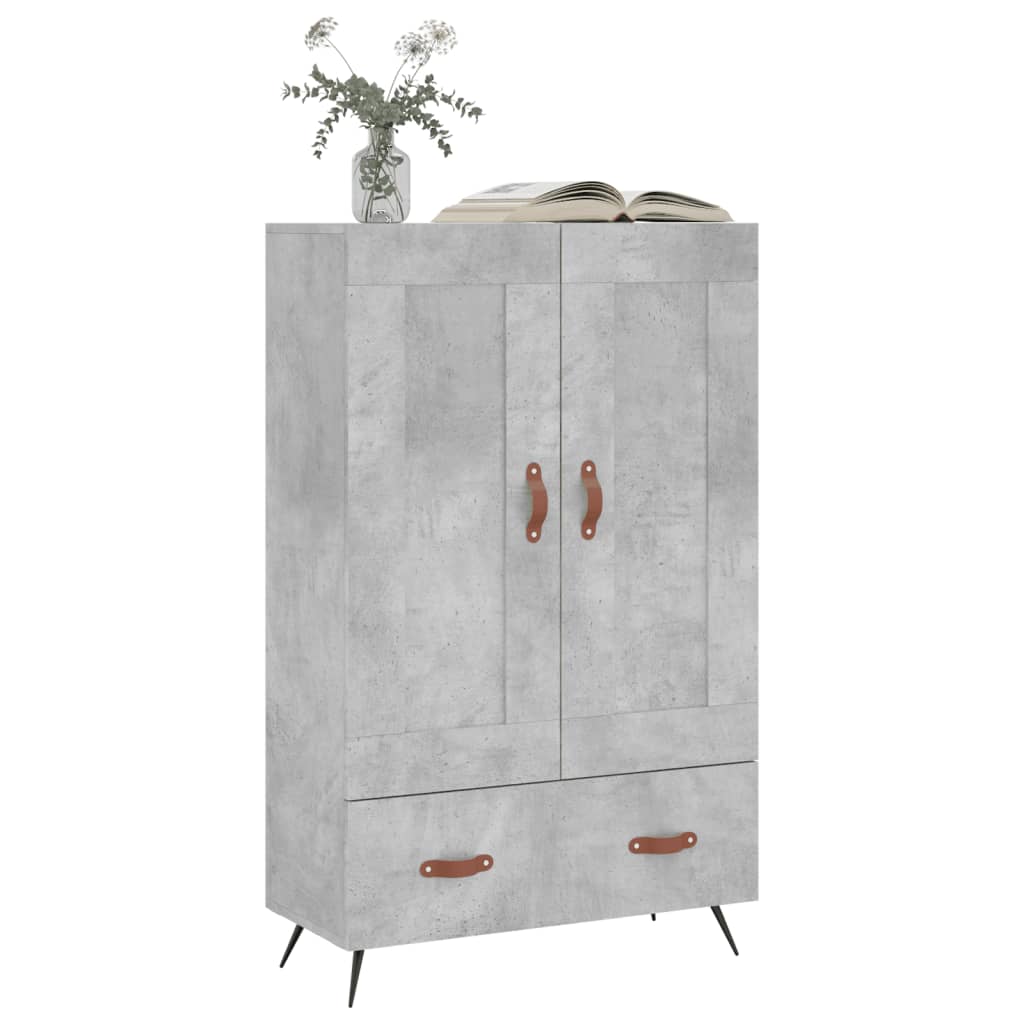 Credenza Grigio Cemento 69,5x31x115 cm in Legno Multistrato - homemem39