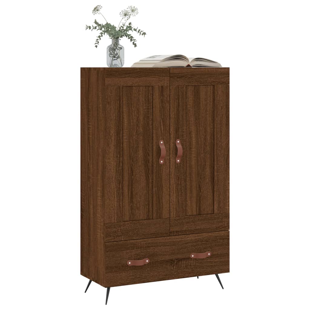 Credenza Rovere Marrone 69,5x31x115 cm in Legno Multistrato - homemem39