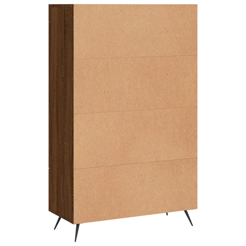 Credenza Rovere Marrone 69,5x31x115 cm in Legno Multistrato - homemem39