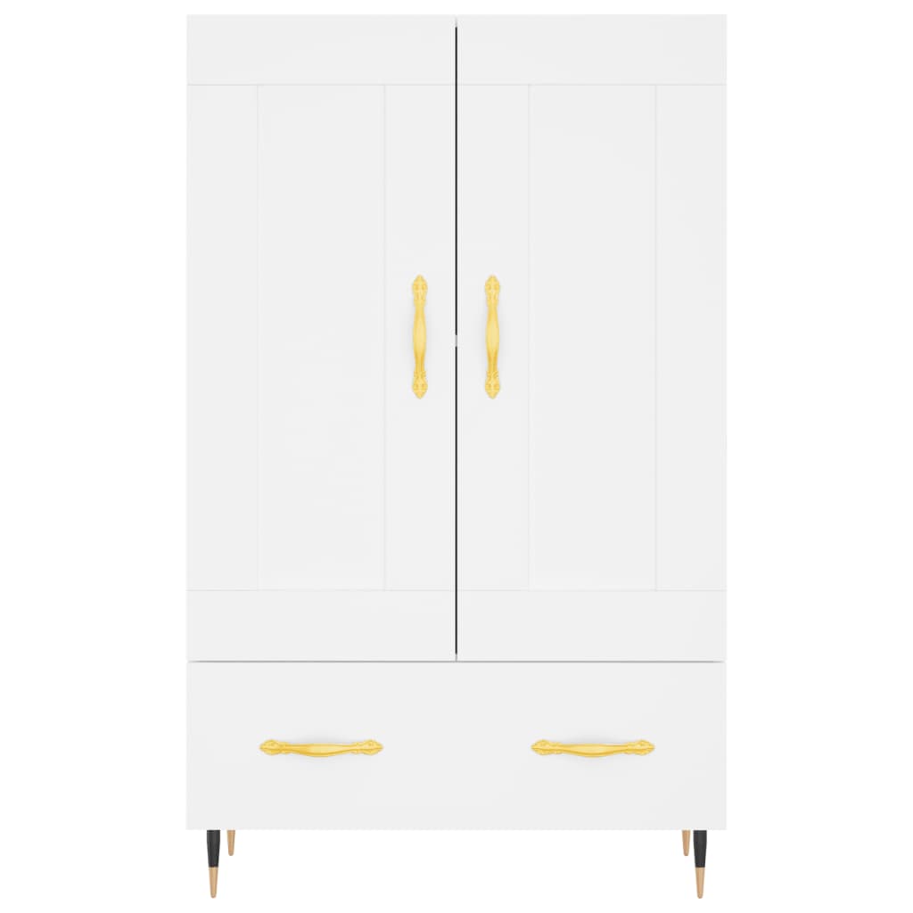 Credenza Bianca 69,5x31x115 cm in Legno Multistrato - homemem39