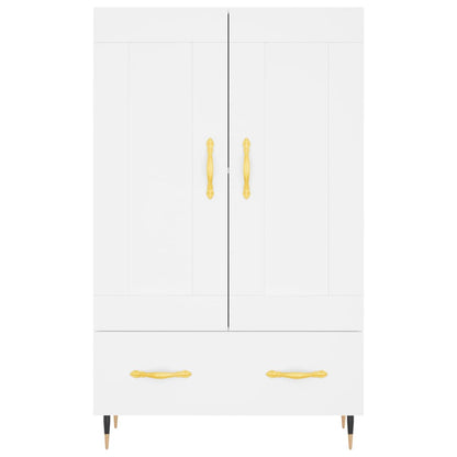 Credenza Bianca 69,5x31x115 cm in Legno Multistrato - homemem39