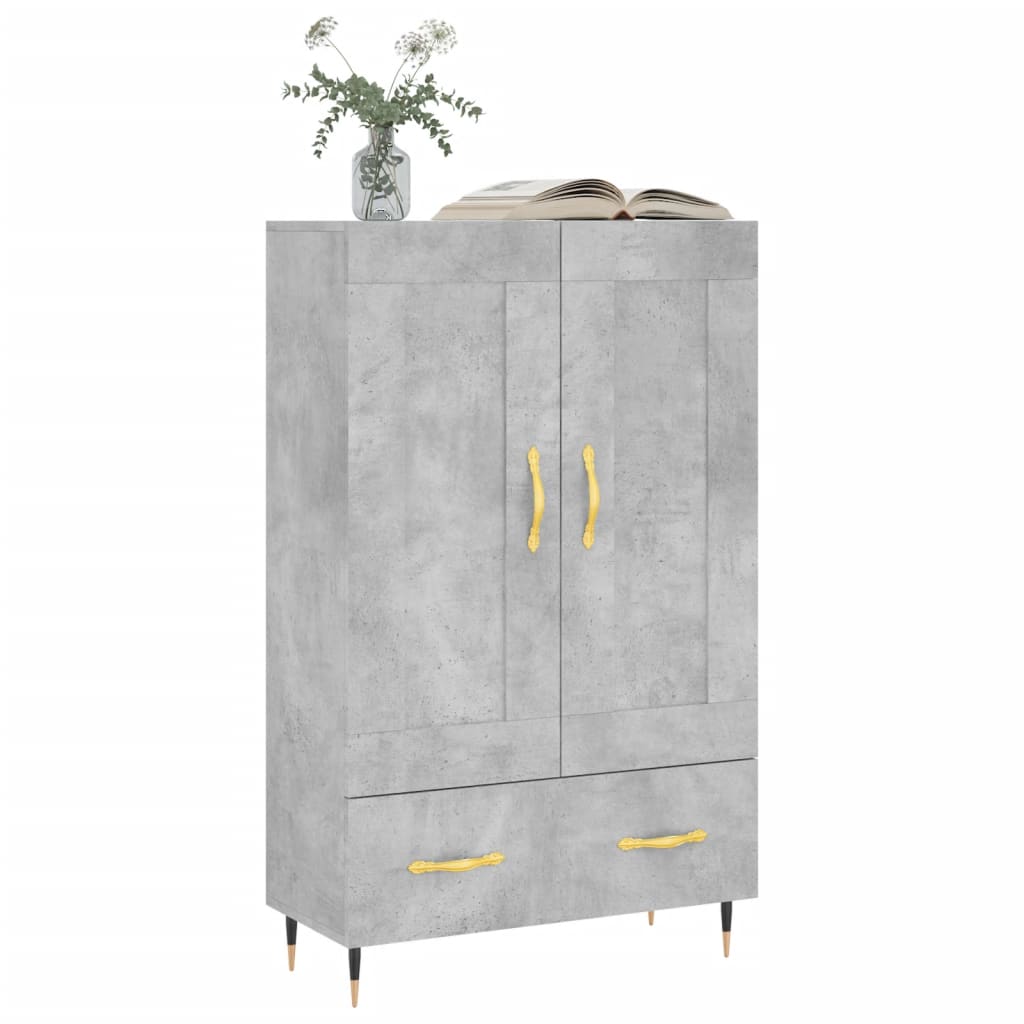 Credenza Grigio Cemento 69,5x31x115 cm in Legno Multistrato - homemem39