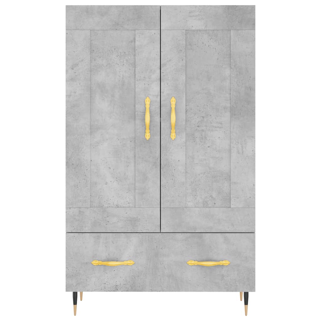 Credenza Grigio Cemento 69,5x31x115 cm in Legno Multistrato - homemem39