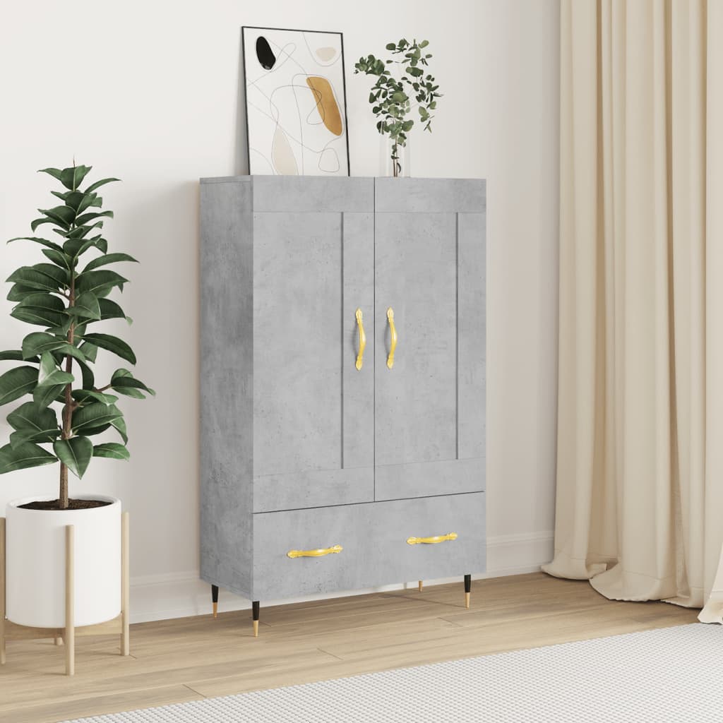 Credenza Grigio Cemento 69,5x31x115 cm in Legno Multistrato - homemem39